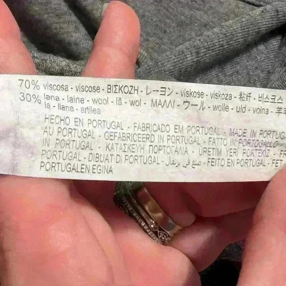 Zara Dark Gray Wool Blend Lightweight Sweater Size Small Soft Comfort Casual EUC - Picture 6 of 6